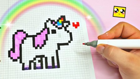 Милые рисунки в клеточку маленькие