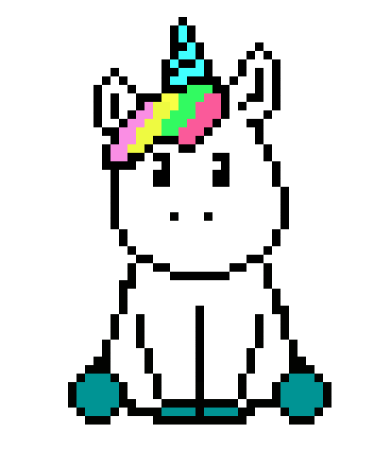 Схема по клеткам Единорожка