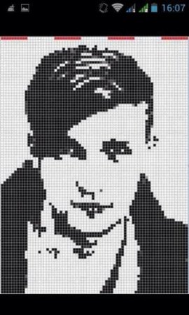 Рисунки по клеточкам люди