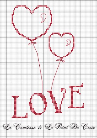 Рисунки по клеточкам маленькие любовь