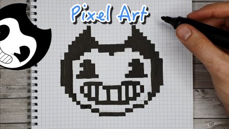 Пиксельный БЕНДИ И чернильная машина