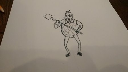 Рисунки для срисовки привет сосед