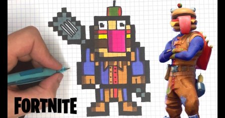 Fortnite пиксель арт