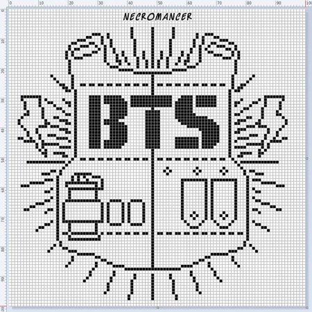 BTS крестиком схема