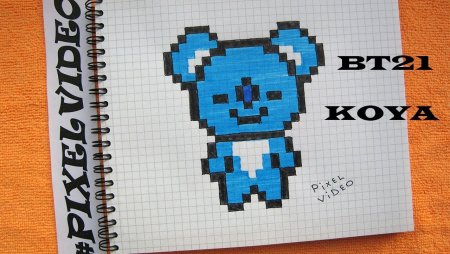 Bt21 по клеточкам в тетради