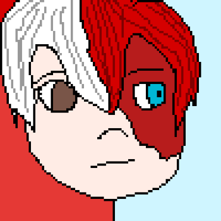 Пиксель аниме Тодороки