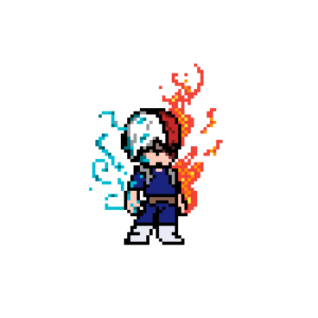 Тодороки пиксель арт