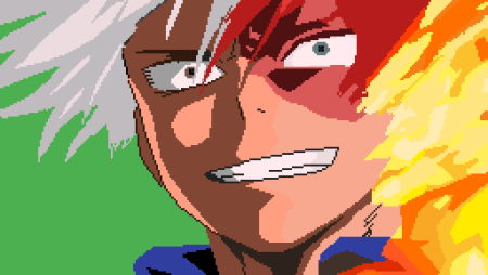 Тодороки шото в пикселях