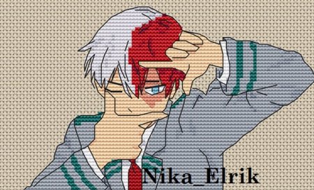 Вышивка крестом моя геройская Академия