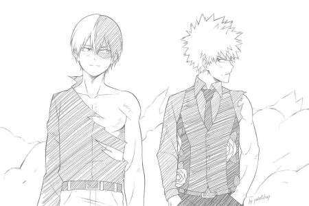 Рисовать аниме моя геройская Академия Тодороки