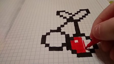 Рисунки по клеточкам вишня
