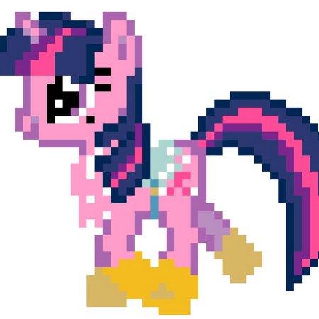 По клеточками Сумеречная Искорка