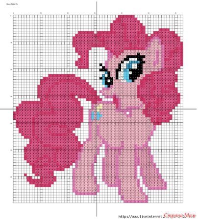 Вышивка крестиком пони