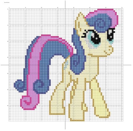 Пони вышивка крестом схемы