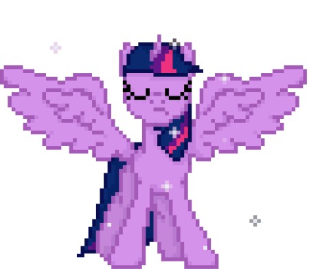 Сумеречная Искорка пиксель арт