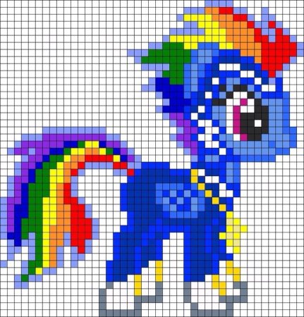 Вышивка крестом пони