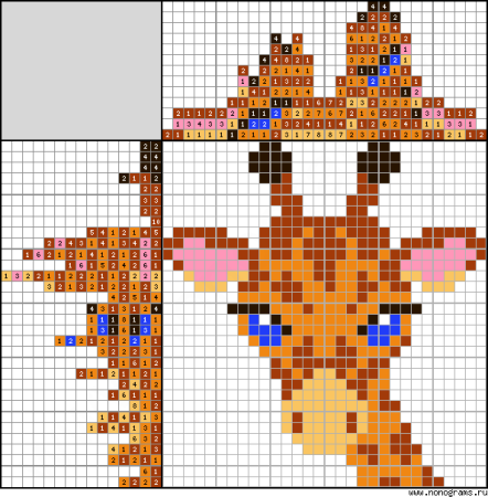 Графический диктант Жираф Холодова