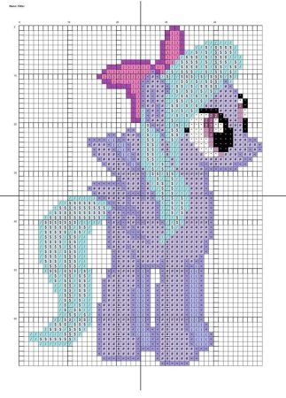 Вышивка крестом пони