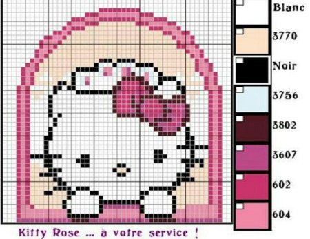 Графический диктант hello Kitty
