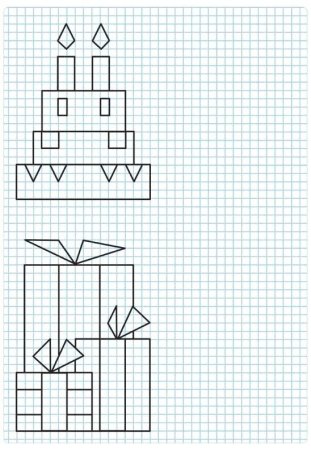 Рисование по клеточкам для детей