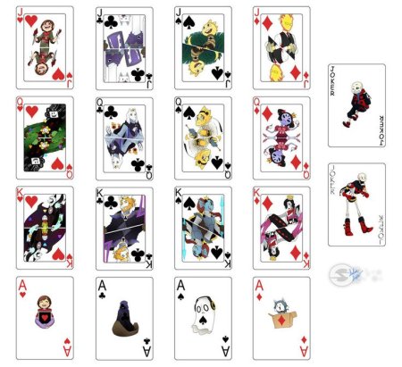 Игральные карты с персонажами 13 карт