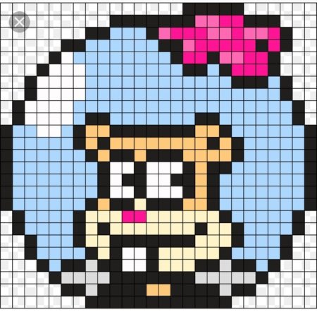 Рисунки по клеточкам губка Боб