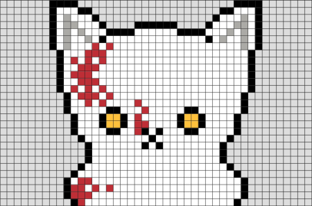 Схема вышивки крестом кошка орнаментом