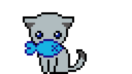 Рисунки по клеткам синего цвета