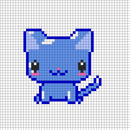 Милые котики по клеточкам