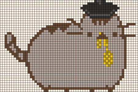 Рисунки по клеткам котики