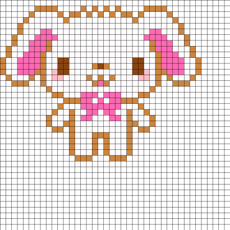 Вышивка крестиком котик брелок