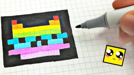 Рисование по клеточкам Инстаграм