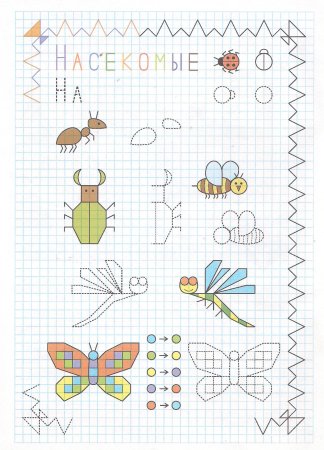 Рисование по клеточкам для детей дошкольного возраста