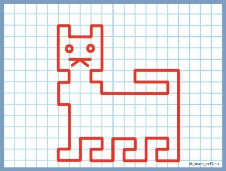 Рисунки по клеточкам для начинающих