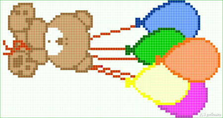 Рисунки в клеточку легкие