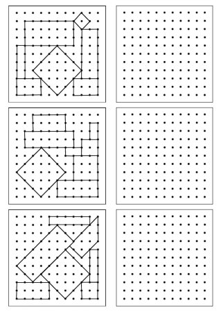 П овтори рисунок по леточкам