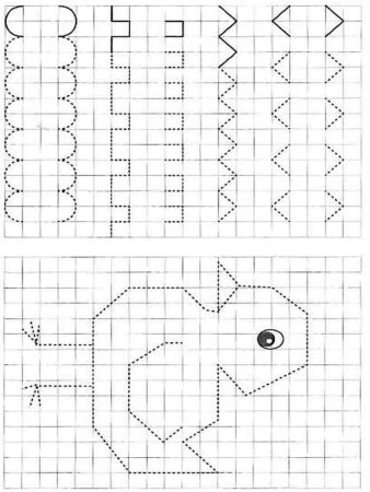 Повтори по клеточкам