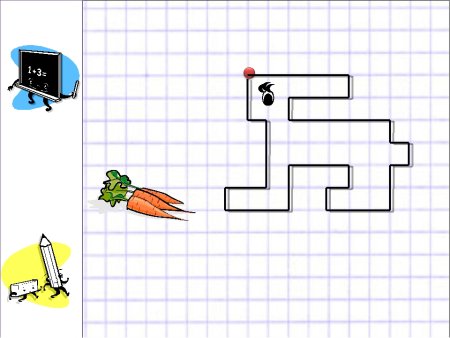 Графический диктант заяц по клеточкам