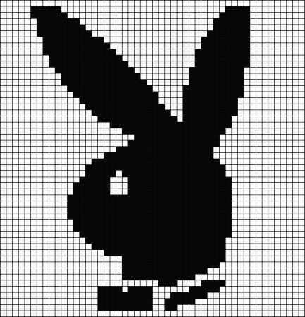 Рисование по клеткам зайчик