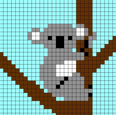 Рисование зверей по клеткам