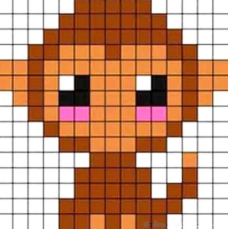 Животные по клеточкам маленькие