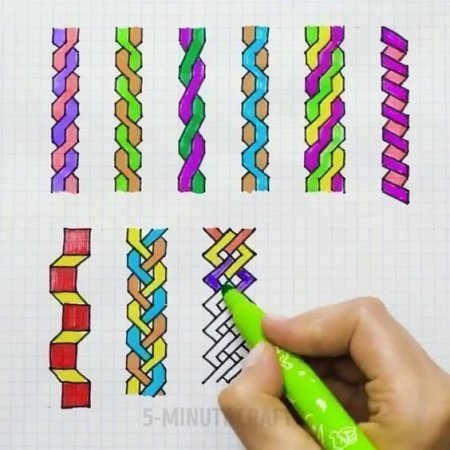 Рисунки по клеточкам летние