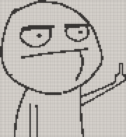 Рисунки по клеточкам мемы