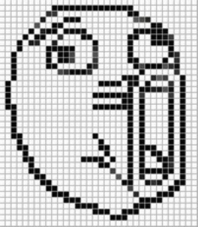 Рисунки мемов по клеточкам