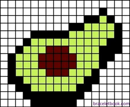 Фрукты по клеточкам