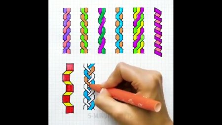 Косички по клеточкам