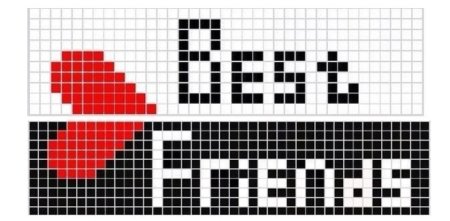 Рисунки по клеточкам любовные