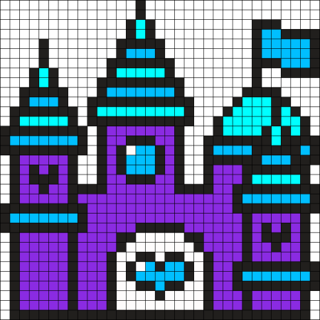 Рисование по клеточкам дом