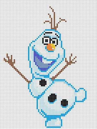 Рисование по клеточкам из мультиков