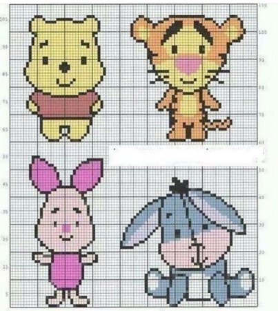 Вышивки из мультфильмов